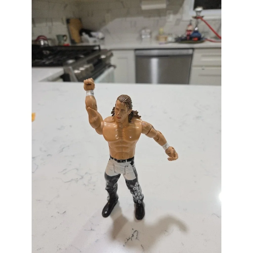 WWF WWE Jakks Pacific Heartbreak Kid Shawn Michaels Wrestling Figure Black 2003